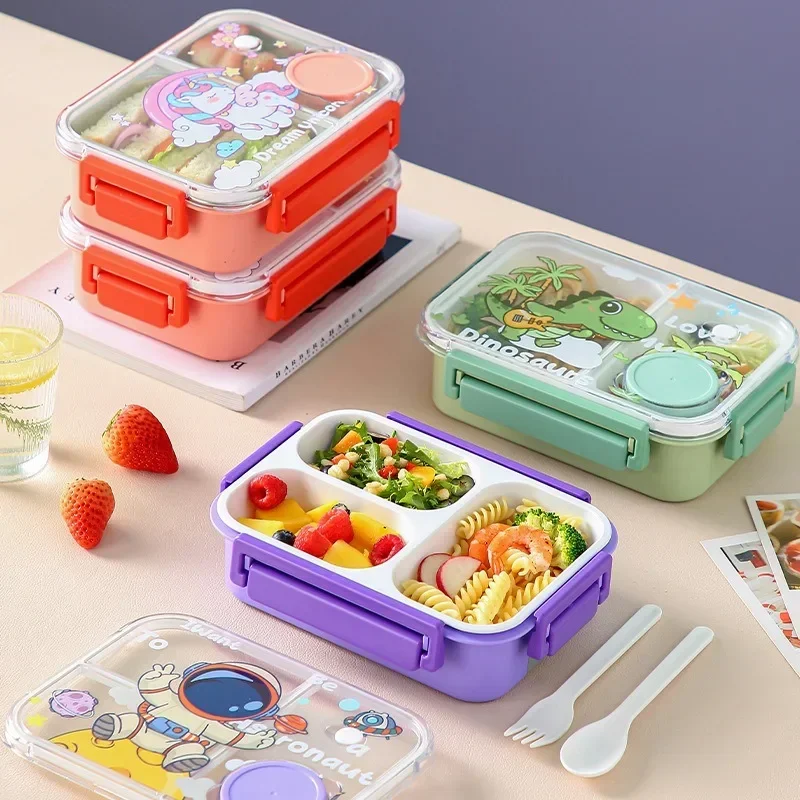Food Snacks For School - Unicorn Cartoon Bento Lunch Box for