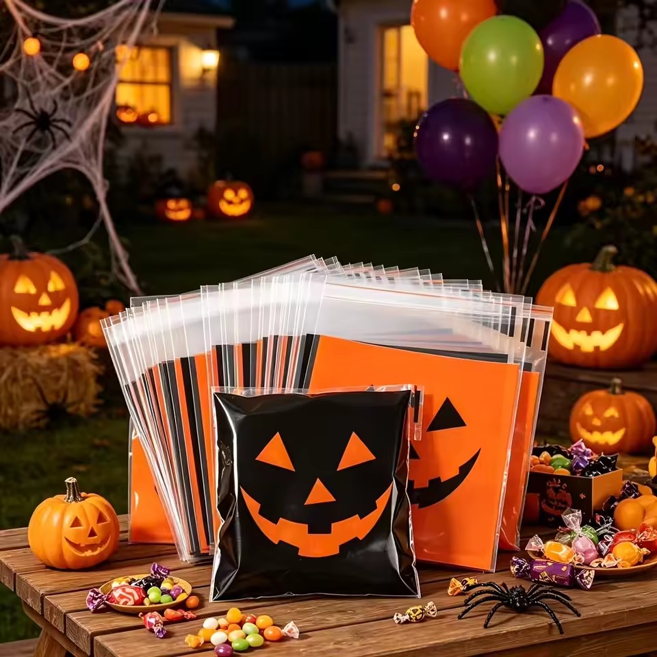 50/100pcs Halloween Black Oran - Food Snacks Candy recension och pris