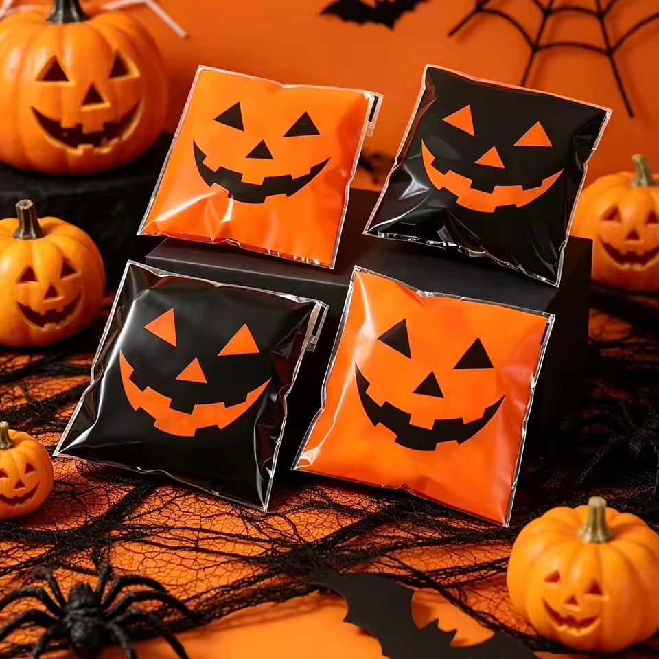 50/100pcs Halloween Black Oran - Food Snacks Candy recension och pris