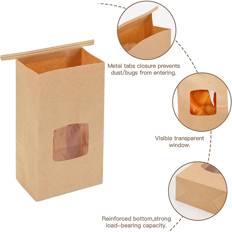 10Pcs Bakery Bags, Window Seal - Food Snacks For School recension och pris