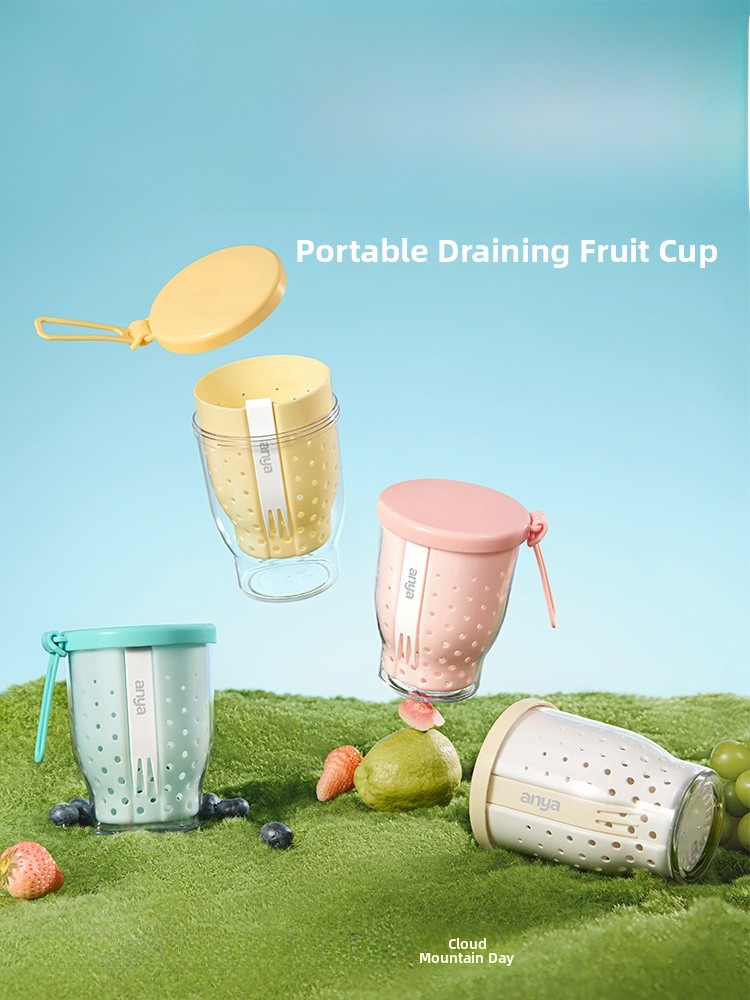 Portable Fruit Cup with Fork f - Food Snacks Online recension och pris