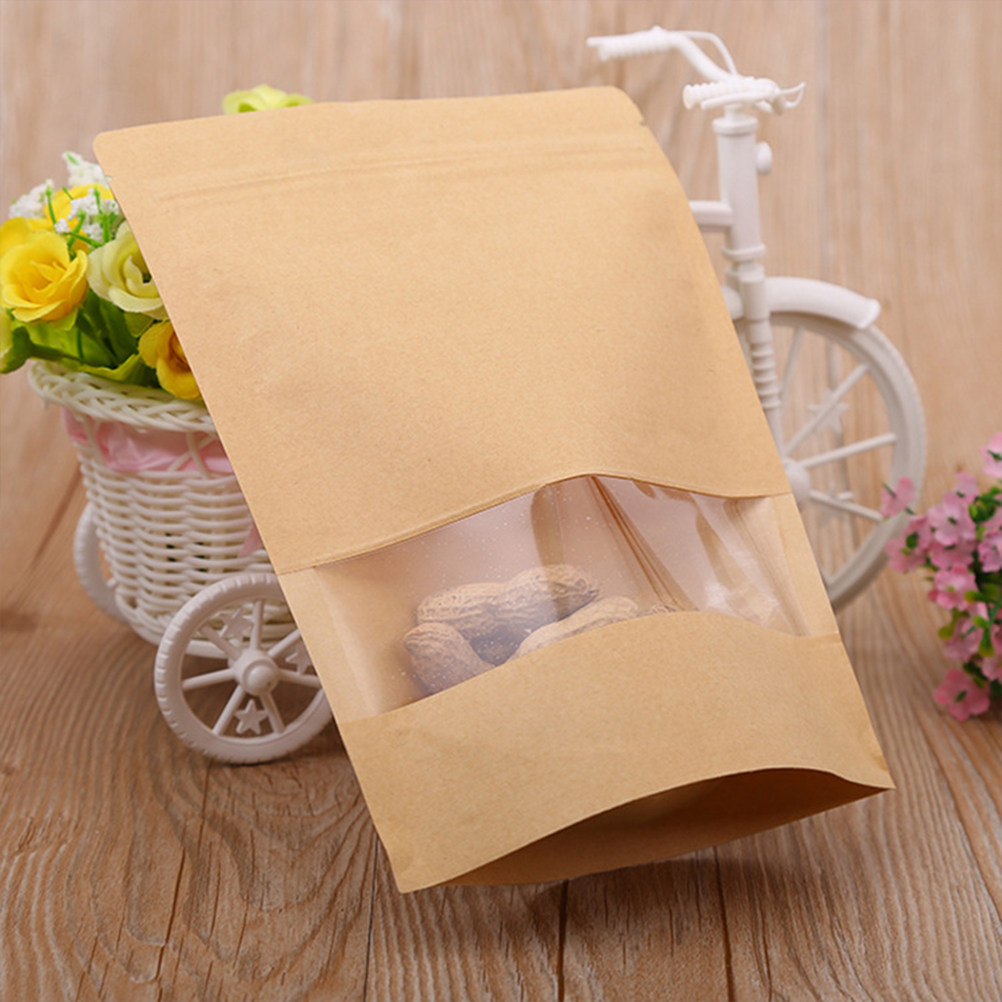 50Pcs Food Grade Kraft Stand U - Food Snacks Candy recension och pris