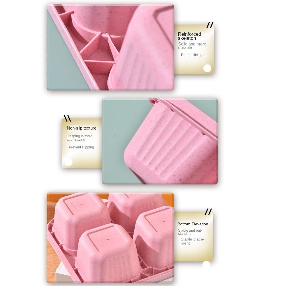 1pc Reusable Wheat Straw 4 Com - Food Snacks Candy recension och pris