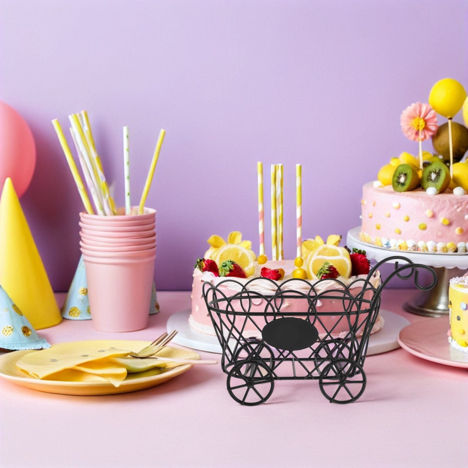 French Fries Basket Cradle Car - Food Snacks Party recension och pris