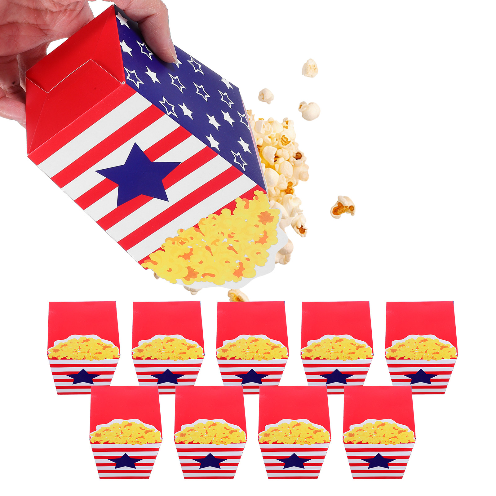 10Pcs Food Grade Popcorn Candy - Food Snacks Candy recension och pris