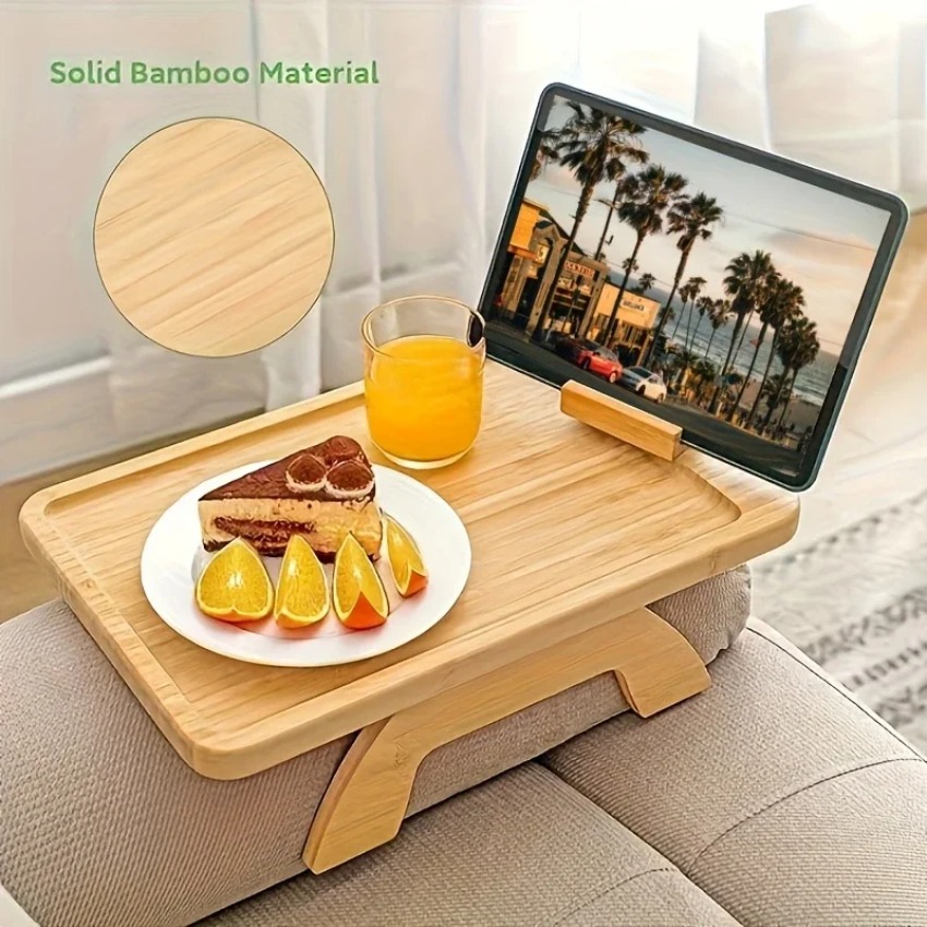Wooden Foldable Tray Lazy Sofa - Food Snacks To Eat recension och pris