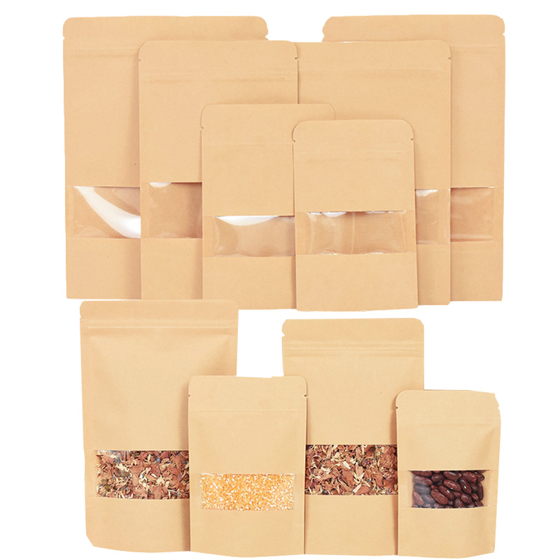 20/50pcs Kraft Paper Zip Lock  - Food Snacks For School recension och pris