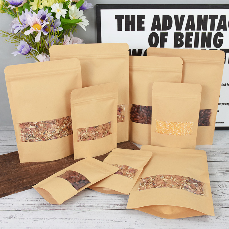 20/50pcs Kraft Paper Zip Lock  - Food Snacks For School recension och pris