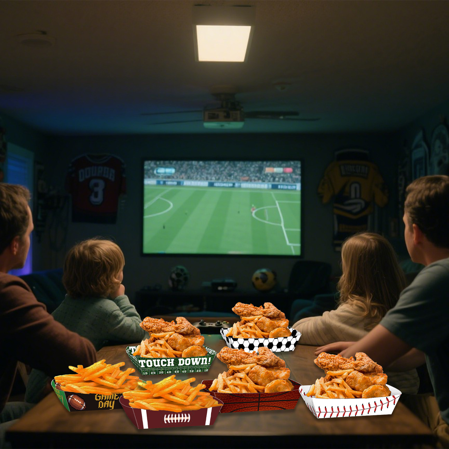 Sport Ball Food Tray Theme Par - Food Snacks Candy recension och pris