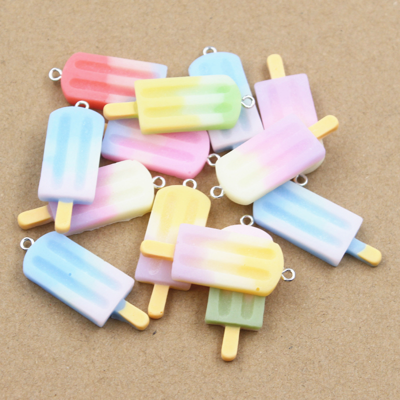 10pcs Charms Summer Ice Cream  - Food Snacks To Eat recension och pris