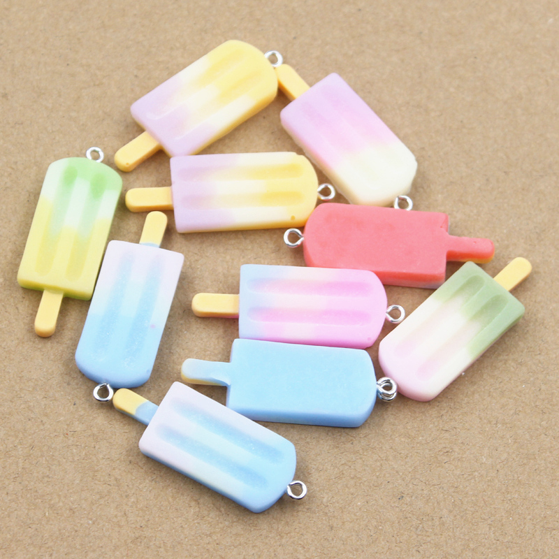 10pcs Charms Summer Ice Cream  - Food Snacks To Eat recension och pris